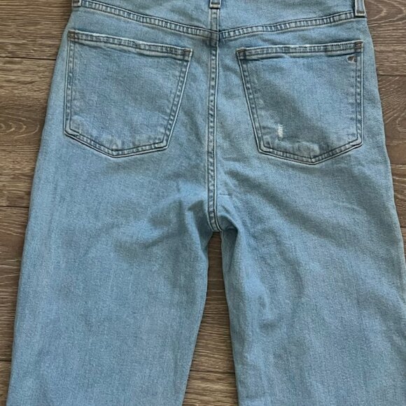 Madewell The Perfect Vintage Straight Leg Blue Denim Jeans Size 27 - Picture 6 of 15